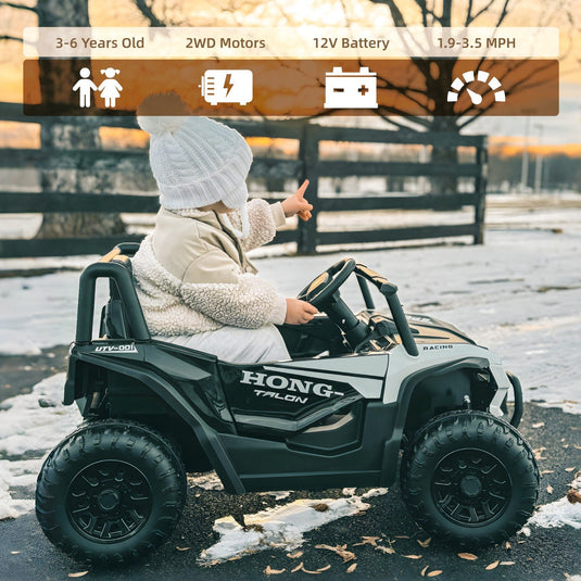 12V Electric Off-Road Kids Ride-On UTV with Battery Power and Remote Control