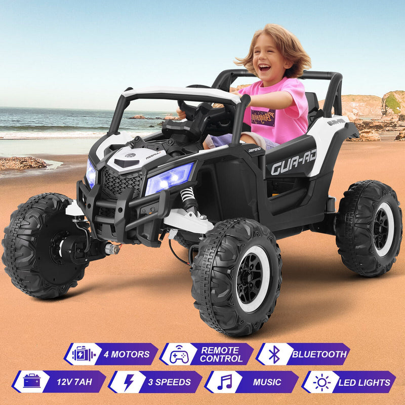 Load image into Gallery viewer, 12V Kids Electric Off-Road UTV Ride-On Vehicle with Music, LED Lights, and Remote Control

