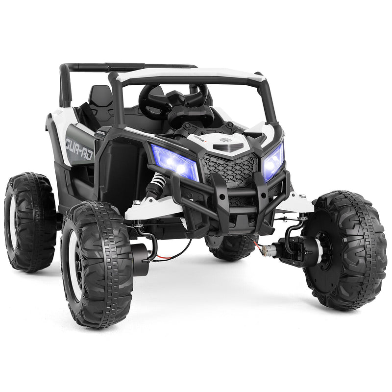 Load image into Gallery viewer, 12V Kids Electric Off-Road UTV Ride-On Vehicle with Music, LED Lights, and Remote Control
