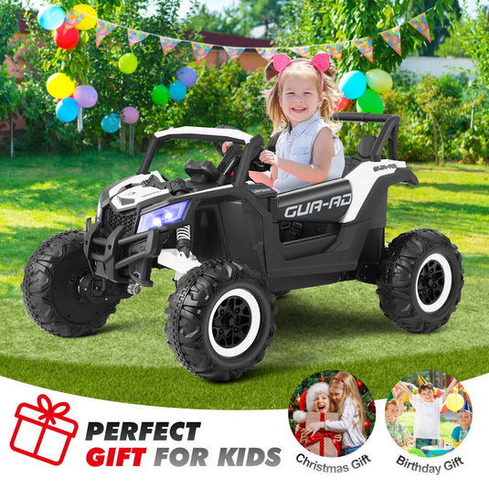 12V Kids Electric Off-Road UTV Ride-On Vehicle with Music, LED Lights, and Remote Control