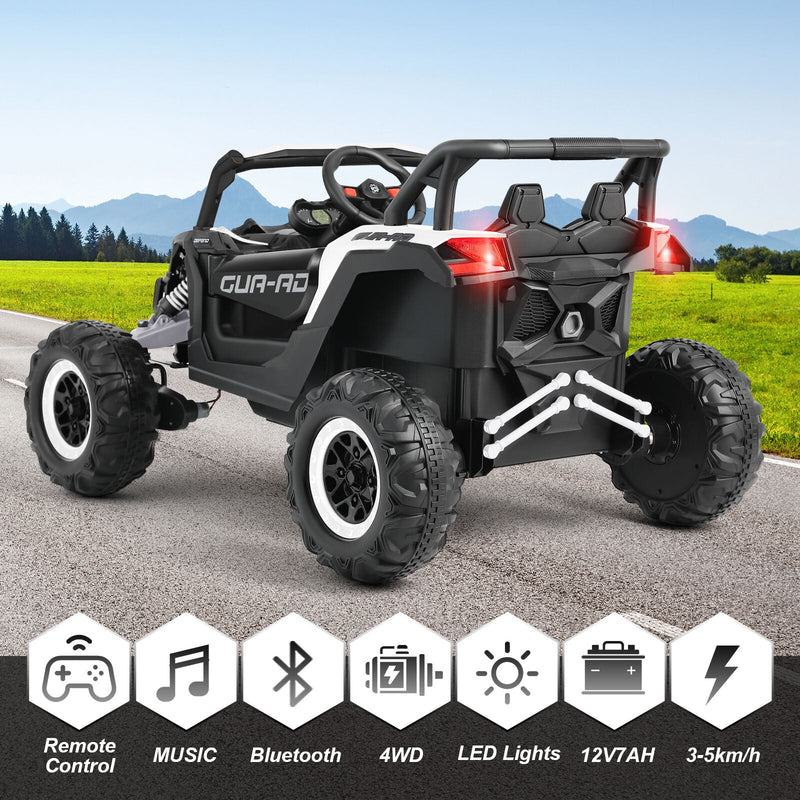 Load image into Gallery viewer, 12V Kids Electric Off-Road UTV Ride-On Vehicle with Music, LED Lights, and Remote Control
