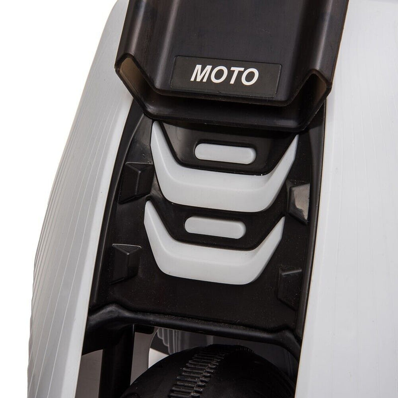 Load image into Gallery viewer, White 3-Wheel Electric Motorcycle for Kids with Dual Drive System
