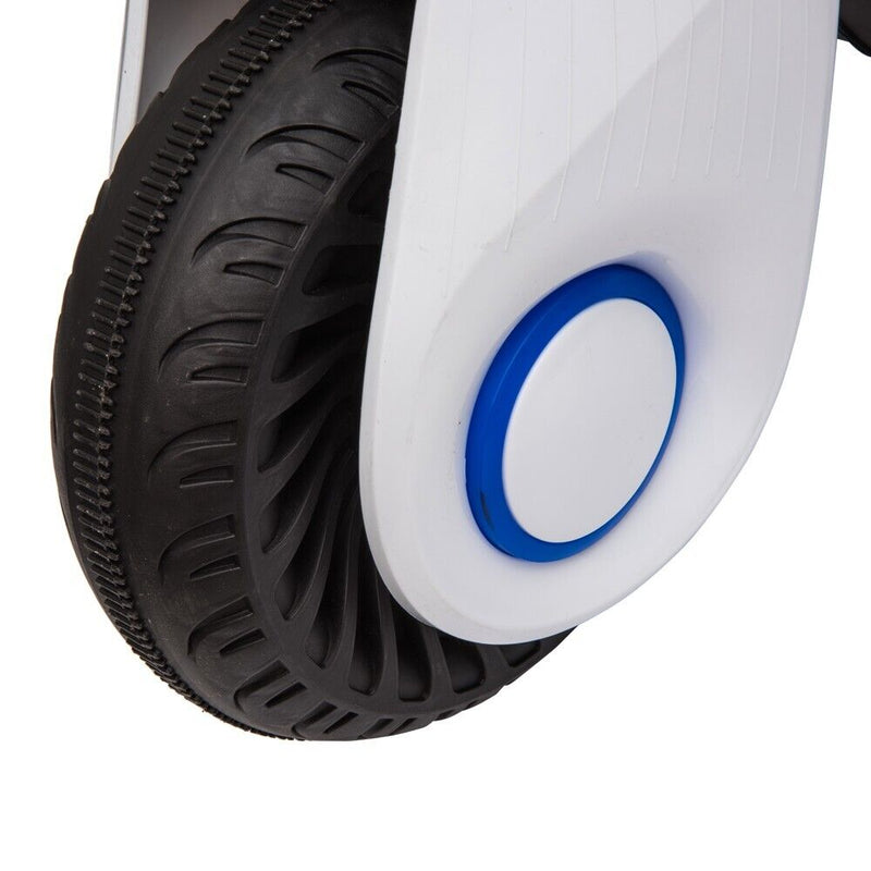 Load image into Gallery viewer, White 3-Wheel Electric Motorcycle for Kids with Dual Drive System
