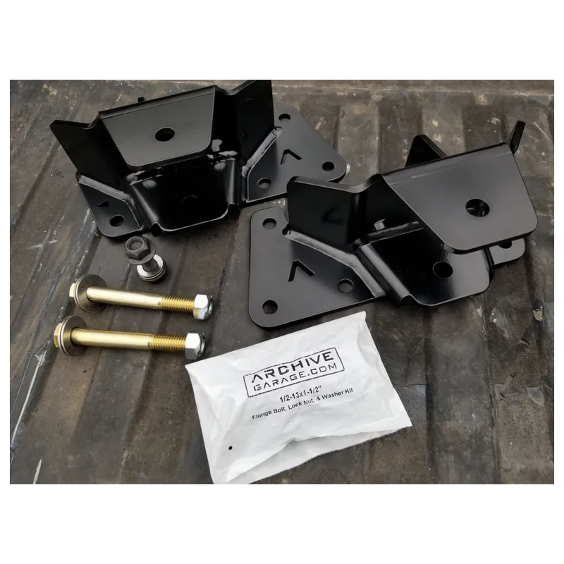 Load image into Gallery viewer, 1972-1993 1st Gen Dodge Ram 64&quot; (&quot;63&quot;) Chevy Spring Swap Rear Hangers Cummins W250 W150 W350
