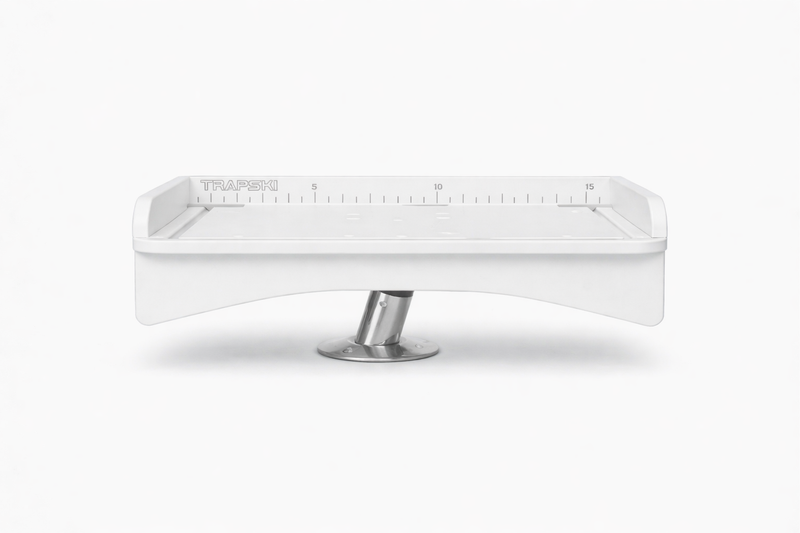 Load image into Gallery viewer, Premium Rod Mount 18" or 33" Raised Fillet Table – 3-in-1 Bait &amp; Fish Station | Fits Rod Holders, Buckets &amp; Flat Surfaces | Marine-Grade HDPE | Ruler, Juice Groove, Knife &amp; Tool Slots
