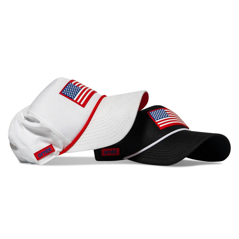 Load image into Gallery viewer, American Flag Patch Weekender Performance Snapback Hat

