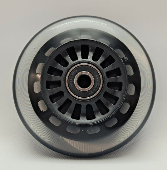 Car Polyurethane Replacement Wheels Set of 4 90mm Black Without Lights