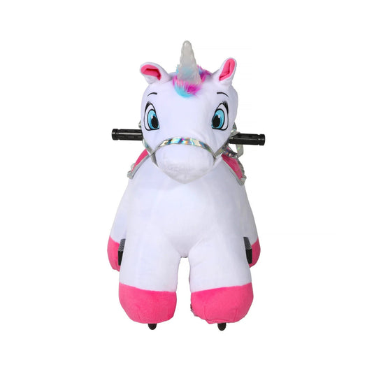 Willow the Unicorn Plush Ride-On Toy with Light and Sound Effects - 6 Volt Stable Buddies for Kids