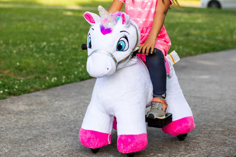 Load image into Gallery viewer, Willow Unicorn 6V Plush Ride-On  - Perfect for Buddies!
