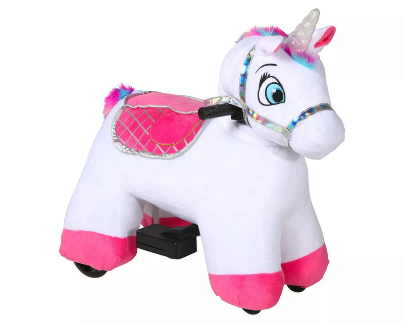 Load image into Gallery viewer, Willow Unicorn 6V Plush Ride-On  - Perfect for Buddies!
