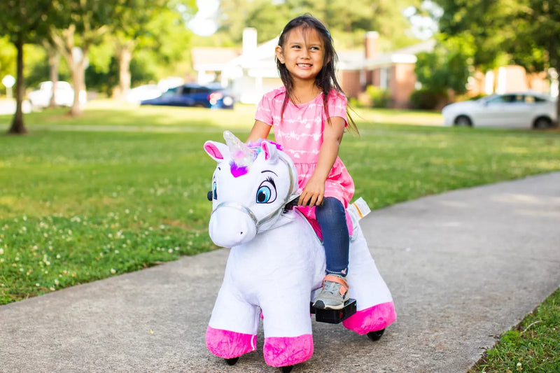 Load image into Gallery viewer, Willow Unicorn 6V Plush Ride-On  - Perfect for Buddies!
