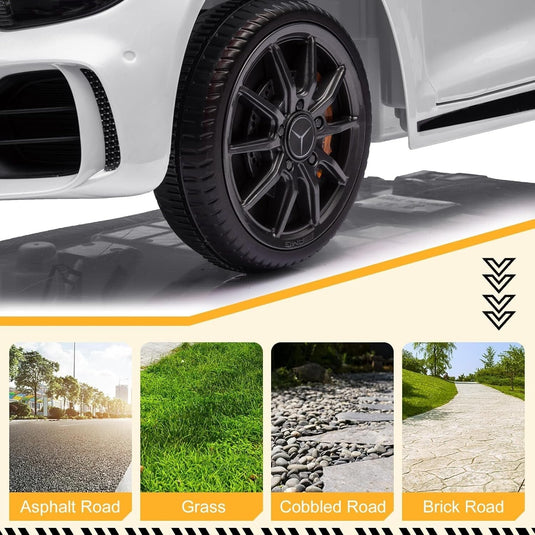 12V Battery-Powered Electric Ride-On Licensed Mercedes-Benz AMG GTR Car