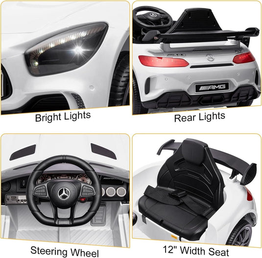 12V Battery-Powered Electric Ride-On Licensed Mercedes-Benz AMG GTR Car