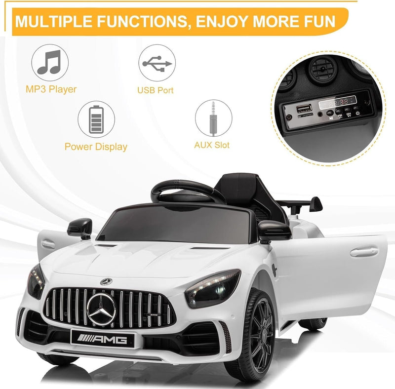 Load image into Gallery viewer, 12V Battery-Powered Electric Ride-On Licensed Mercedes-Benz AMG GTR Car
