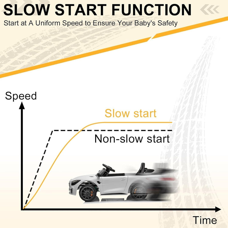Load image into Gallery viewer, 12V Battery-Powered Electric Ride-On Licensed Mercedes-Benz AMG GTR Car
