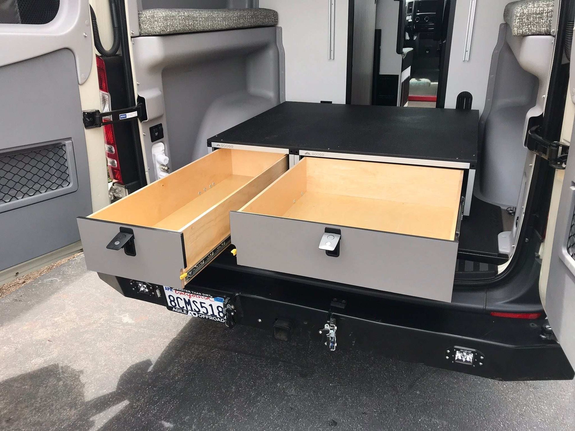 Winnebago Revel 2017-2020 - Side x Side Base Drawer System - Skoutley Outdoors LLC