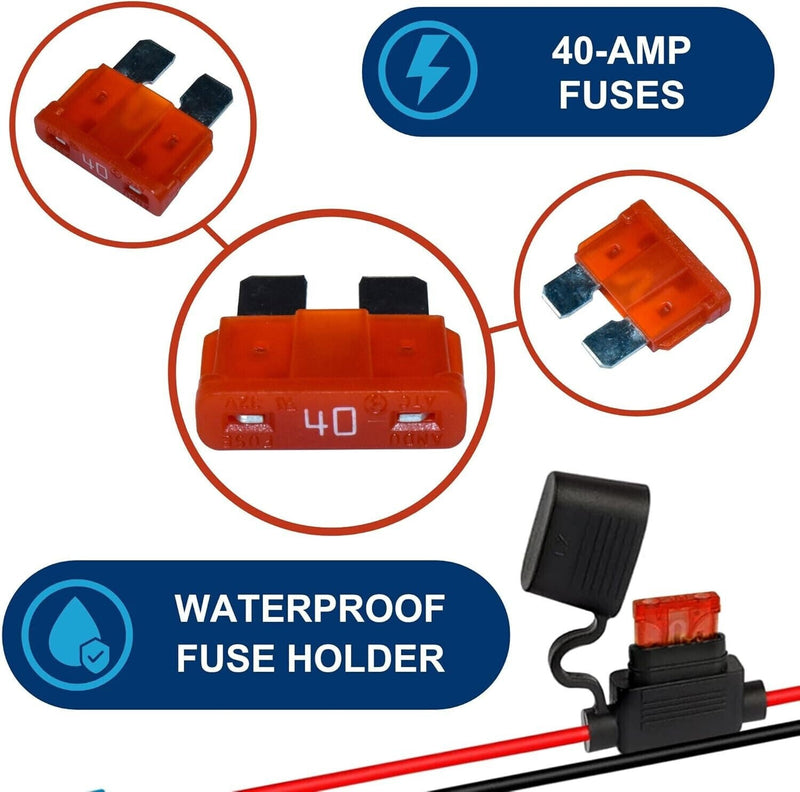 Load image into Gallery viewer, 12-Volt SLA Battery Wire Harness with Connector and 4 Fuses for Peg Perego Ride-On Car
