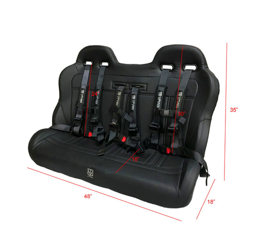 Wolverine RMAX 4 Rear Bench Seat (2021-2024)