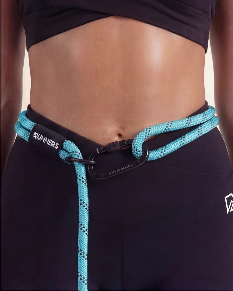 Load image into Gallery viewer, Aqua Blue Runners Hands-Free Dog Leash
