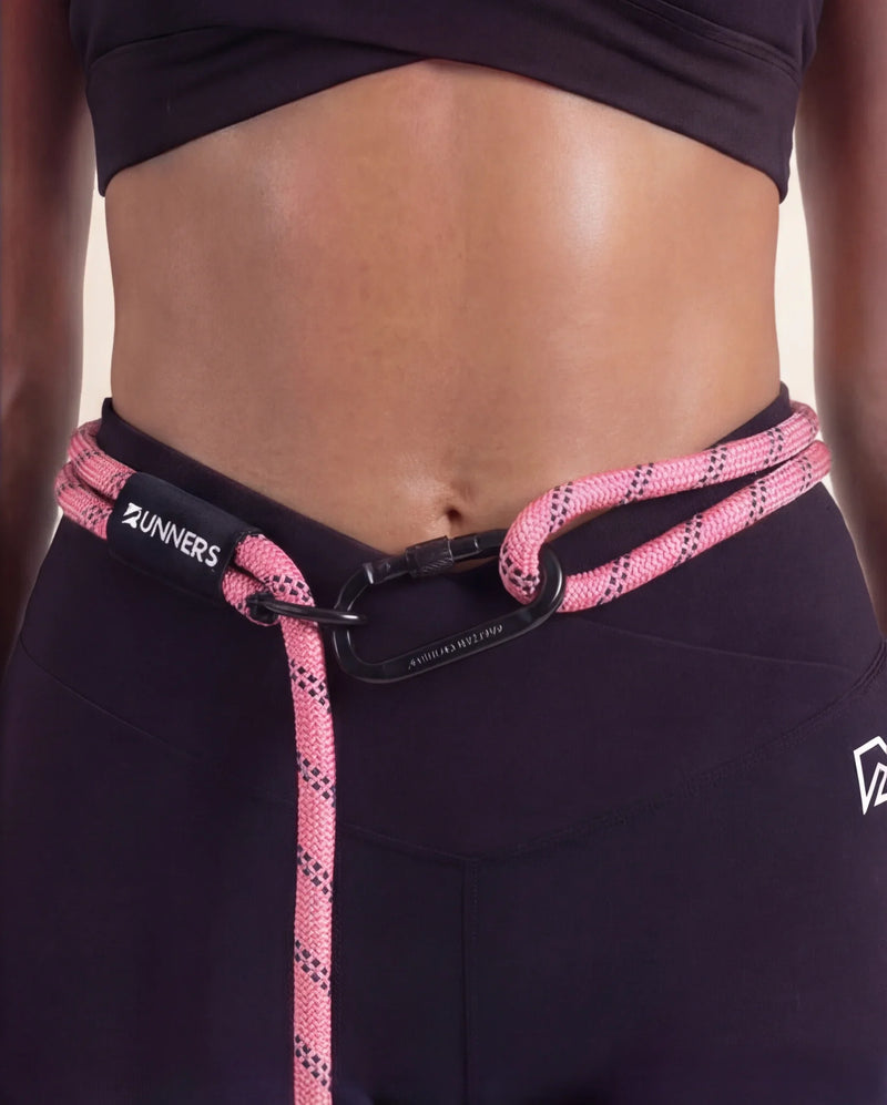 Load image into Gallery viewer, Neon Pink Runners Hands Free Dog Leash
