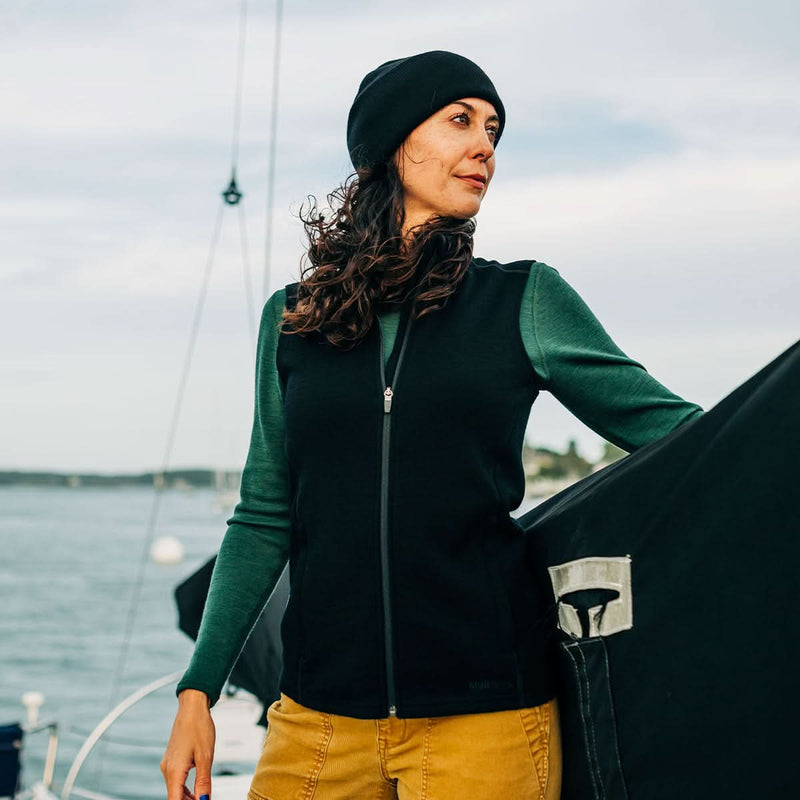 Load image into Gallery viewer, Women's Heavyweight Wool Vest - 100% Merino Wool
