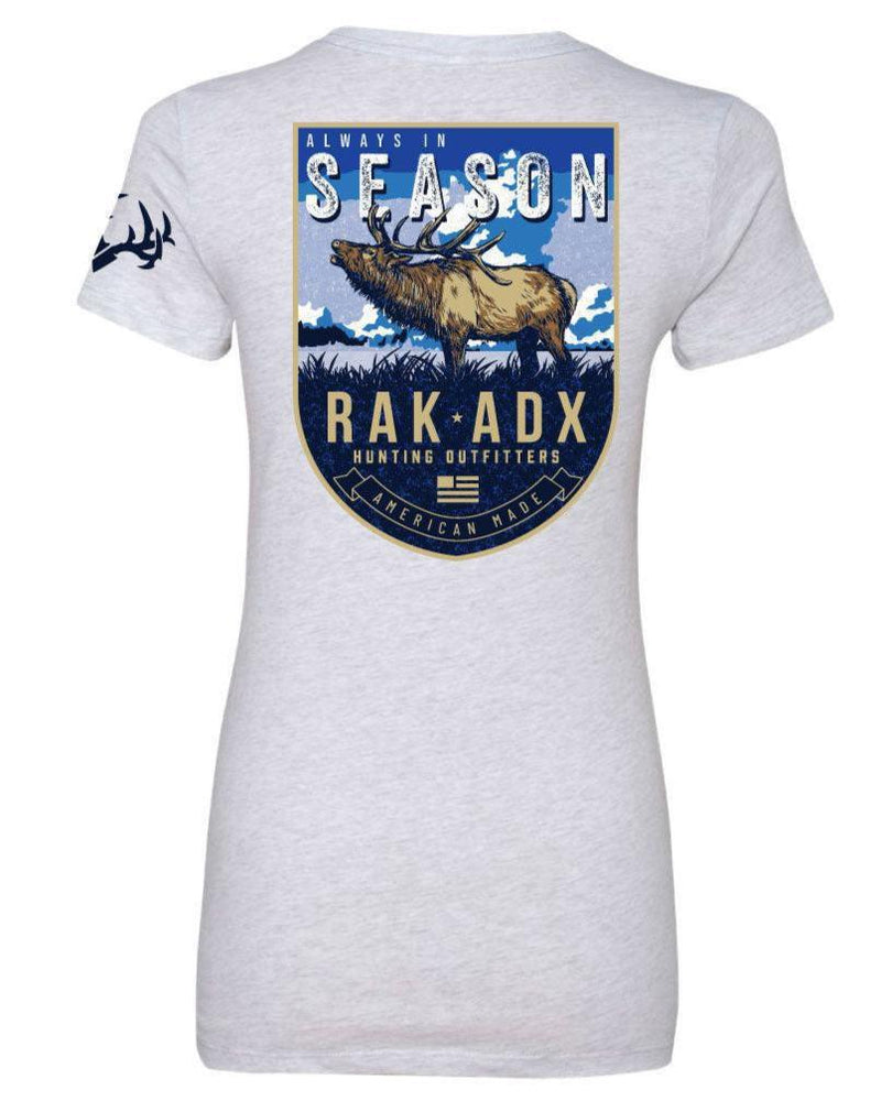 Load image into Gallery viewer, Womens Always In Season Elk Tee
