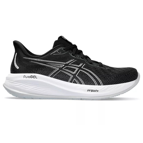 Women's Asics GEL-Cumulus 26, Black/Concrete, 8 B Medium - Skoutley Outdoors LLC