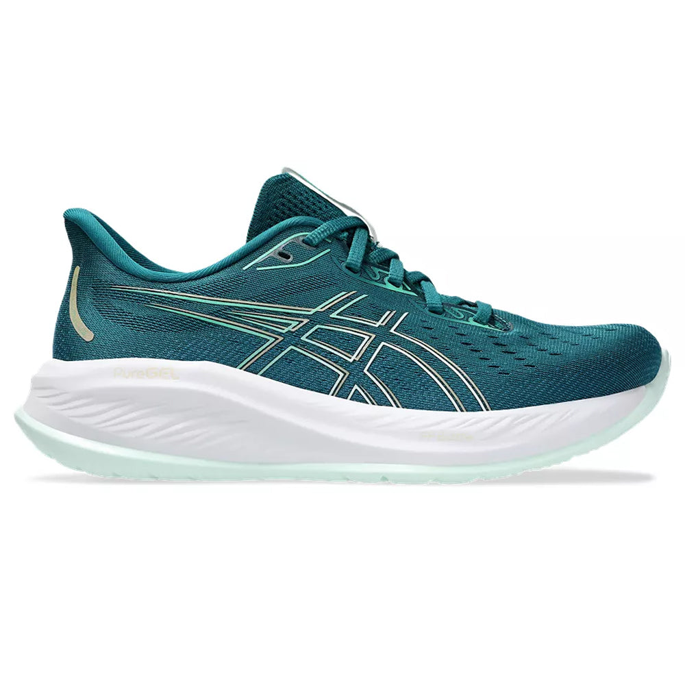 Women's Asics GEL-Cumulus 26, Rich Teal/Pale Mint, 11 B Medium - Skoutley Outdoors LLC