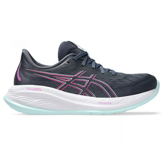 Women's Asics GEL-Cumulus 26, Tarmac/Bold Magenta, 7 B Medium - Skoutley Outdoors LLC