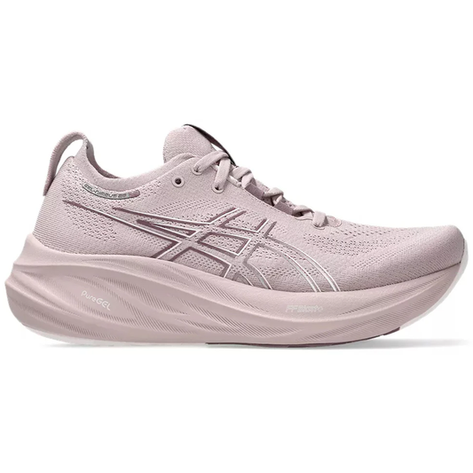 Women's Asics GEL-Nimbus 26, Watershed Rose/White, 11 B Medium - Skoutley Outdoors LLC