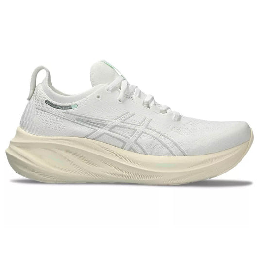 Women's Asics GEL-Nimbus 26, White/White, 10 B Medium - Skoutley Outdoors LLC
