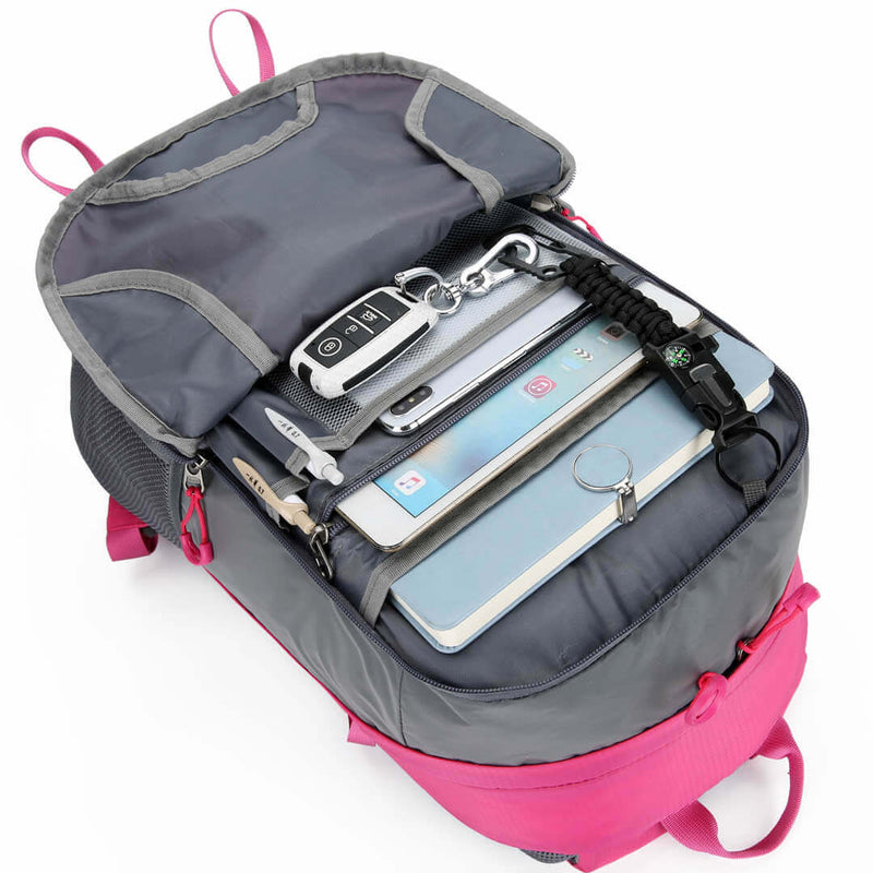 Load image into Gallery viewer, High Visibility Pink Reflective Commuter Bike Backpack |Riderbag Reflektor35
