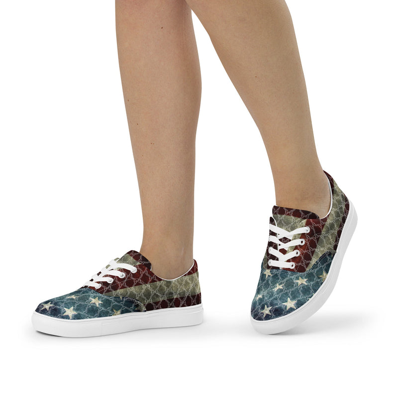 Load image into Gallery viewer, Liberty Lace-up Canvas Shoes
