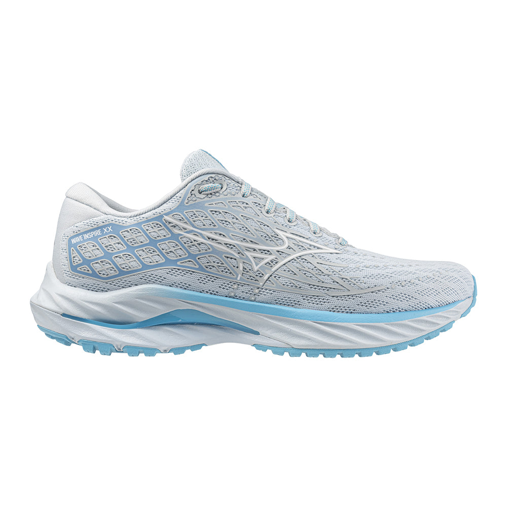 Women's Mizuno Wave Inspire 20, Plein Air/White, 7 B Medium - Skoutley Outdoors LLC