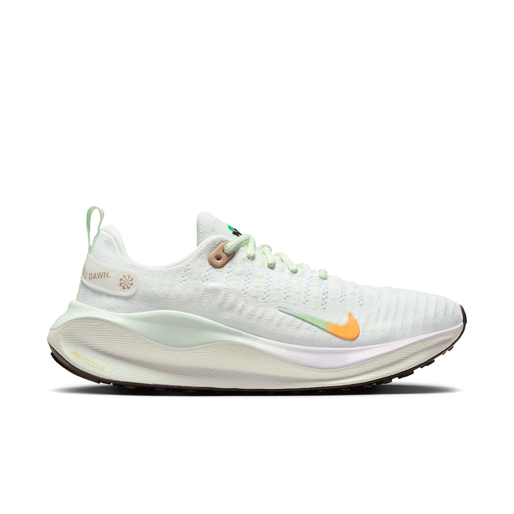 Women's Nike InfinityRN 4, White/Multi/Color/Sail/Vapor Green, 8 B Medium - Skoutley Outdoors LLC