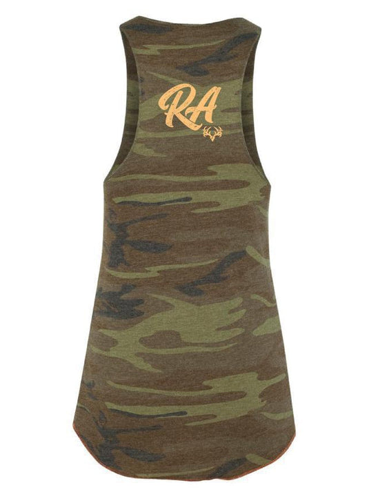 Womens Rebel Camo Racerback Tank Top