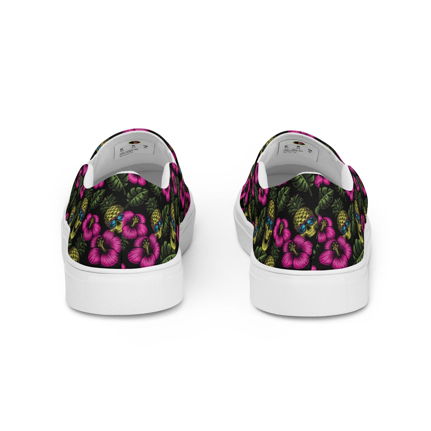 Rad Palm Pineapple Head Women’s Slip On Canvas Shoes