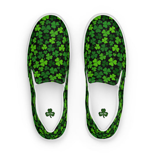 Rad Palm St. Patrick's Day Women’s Slip-On Canvas Shoes