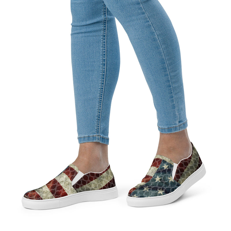Load image into Gallery viewer, Liberty Women’s Canvas Slip-On Shoes
