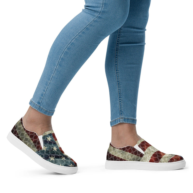 Load image into Gallery viewer, Liberty Women’s Canvas Slip-On Shoes
