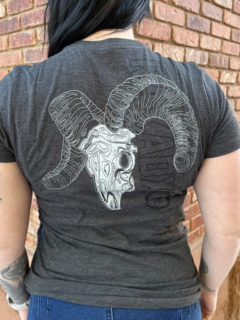 Load image into Gallery viewer, Womens Topo Ram Skull Tee
