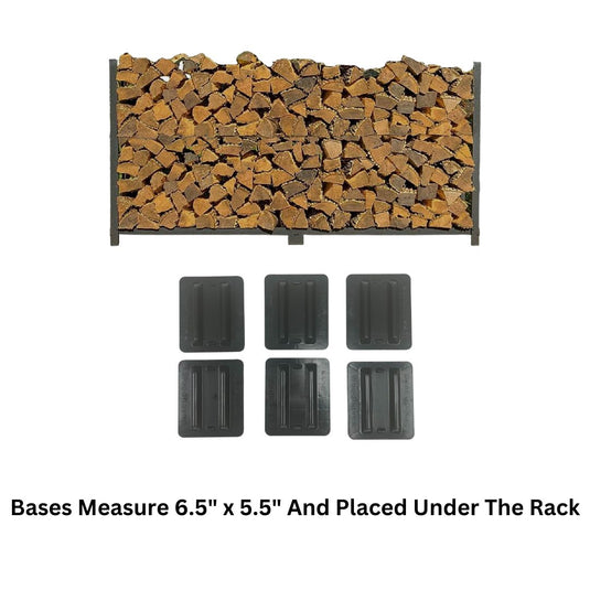 8 ft Steel Firewood Rack The Woodhaven