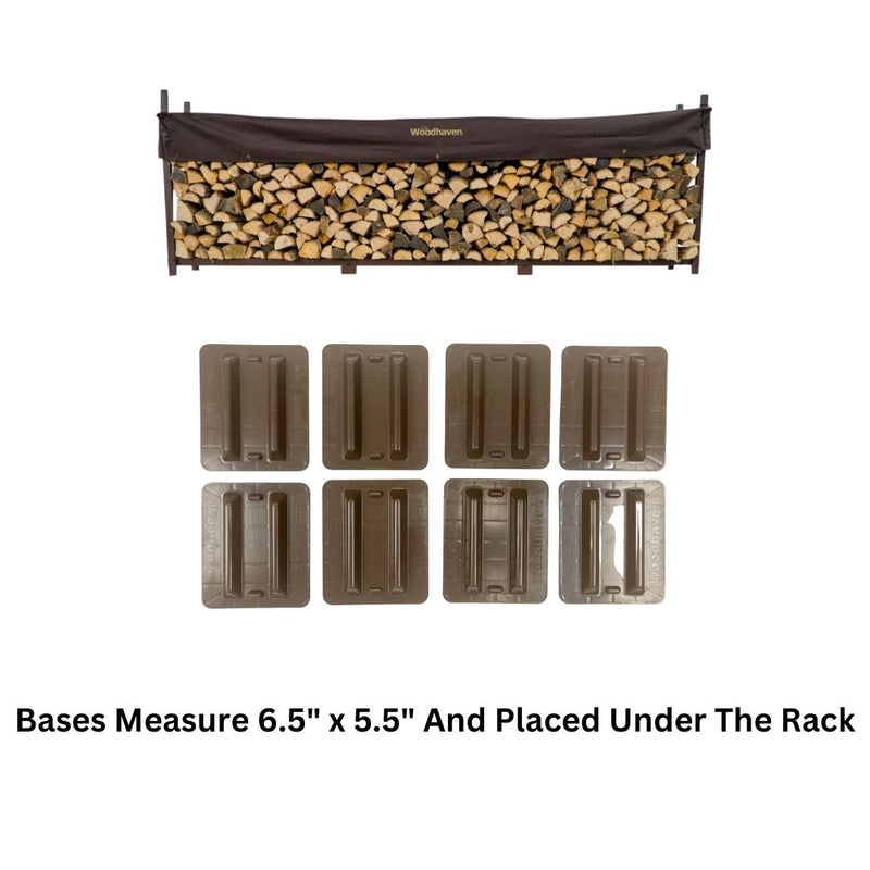 Load image into Gallery viewer, 12 ft Firewood Rack  Holds 3/4 Cord  Woodhaven

