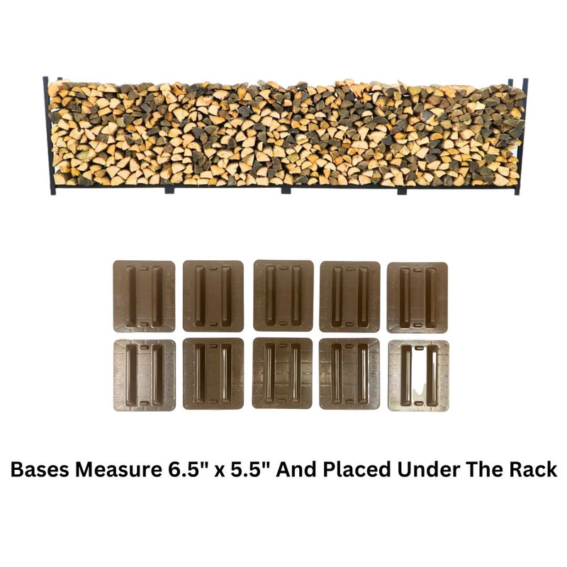 Load image into Gallery viewer, 16 ft Firewood Rack   Holds 1 Full Cord Woodhaven
