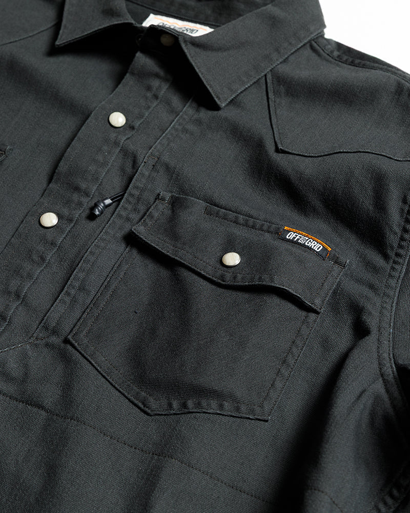 Load image into Gallery viewer, Earl Denim Shirt - Vintage Black
