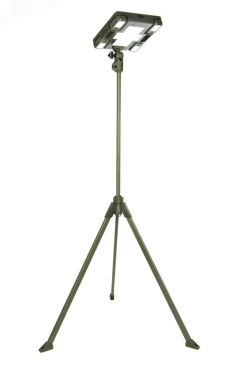 Load image into Gallery viewer, TRU De-LIGHT WHITENIGHT Multipurpose Solar / AC / DC - Garden, Camping Main Light + 3 Independent Detachable Multi Mode Side Lights / Tripod + Carrying Bag
