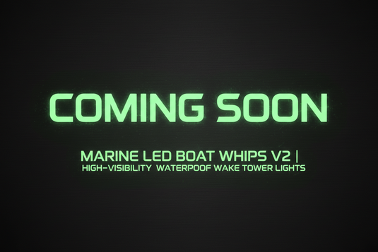 Marine LED Boat Whips V2 | High-Visibility Waterproof Wake Tower Lights