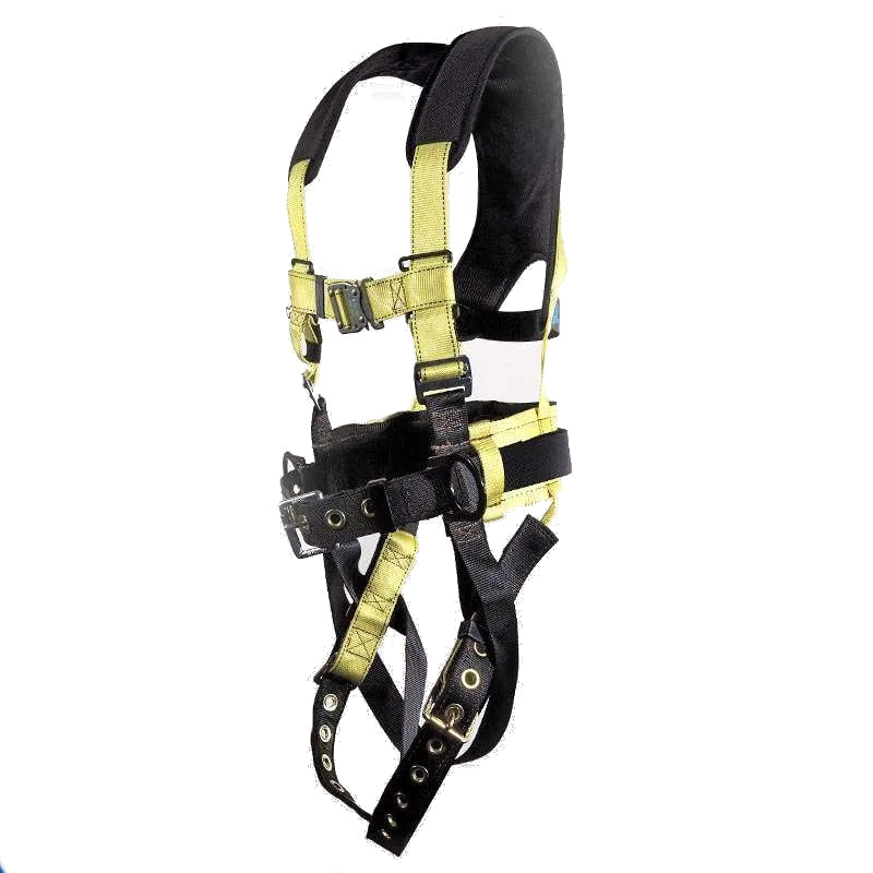 Load image into Gallery viewer, Full Body Harness w/ 3 D-Rings Tongue Buckle Legs, Chest Quick Release,Tool Belt and X-Pad
