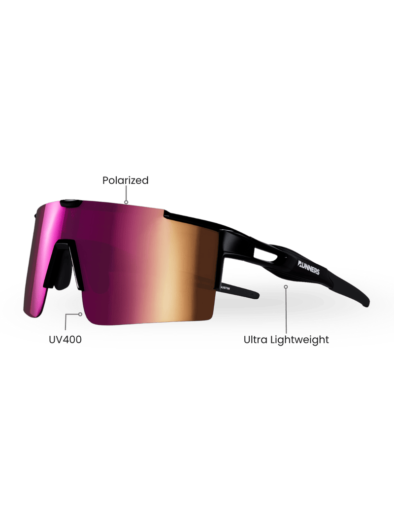 Load image into Gallery viewer, Cherry Pink Polarized Running Sunglasses - UV400 for Men &amp; Women | X365
