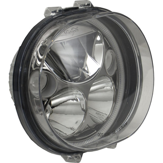 XMC 2004-2013 Road Glide Headlight Replacement Kit Black Chrome | White Halo